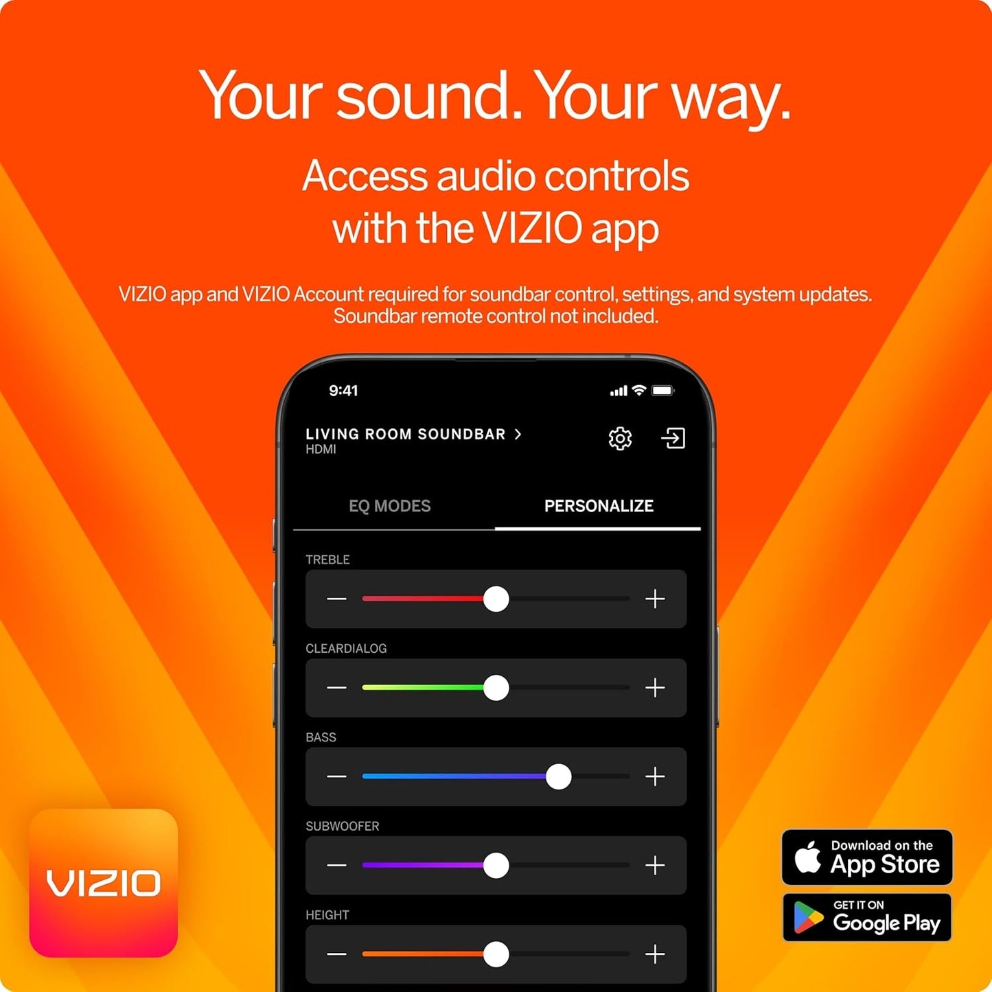 VIZIO 2.0 Soundbar with Dolby Atmos and DTS:X, HDMI eARC port, Wall Mountable - SV200M-0808