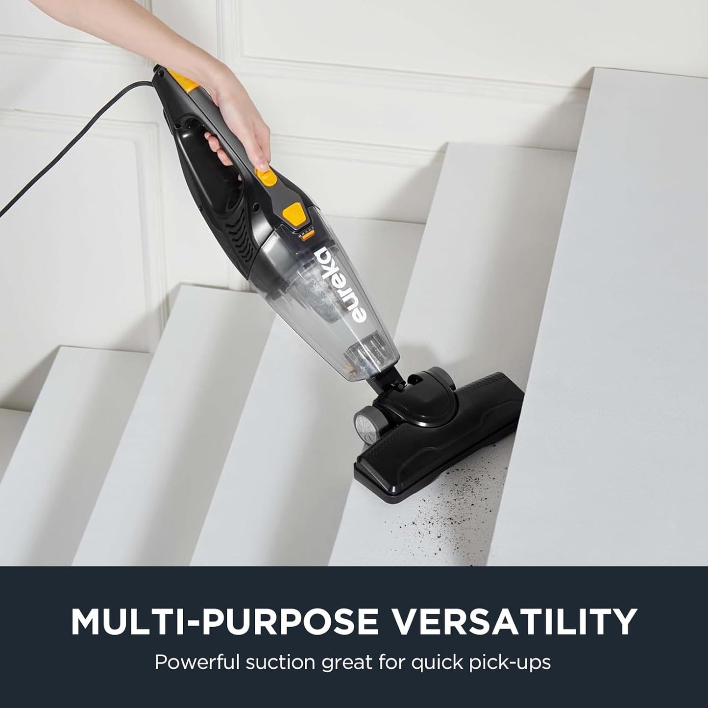 Eureka NES210 Blaze 3-in-1 Swivel Lightweight Stick Vacuum Cleaner Dark Black