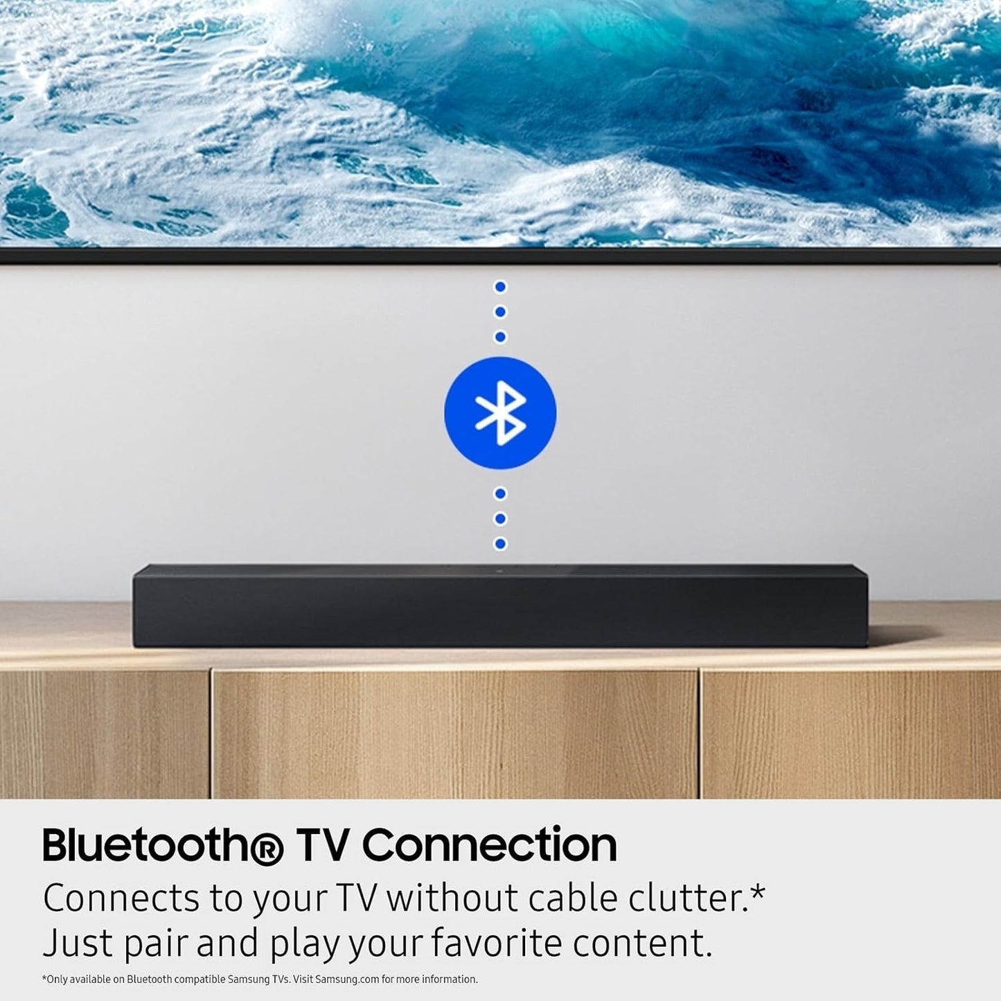Samsung B-series HW-B400F 2.0 Channel Soundbar with Built in Subwoofer Black