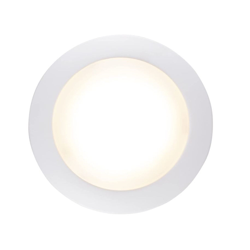 Sunset Lighting F8626-30-4K LED Disk Light, Aluminum Plastic Dimmable White Finish