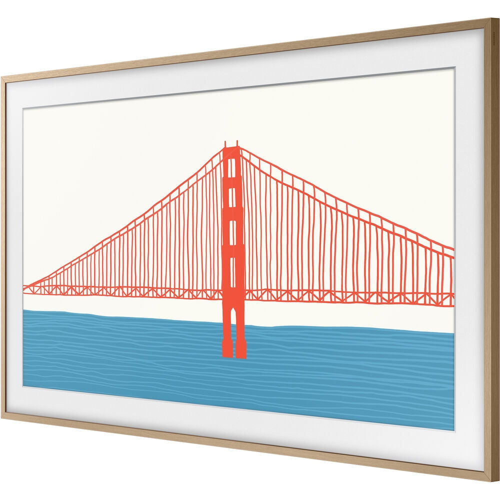 Samsung Customizable Bezel for the 2021 75" The Frame TV Modern Teak VG-SCFA75TKBZA