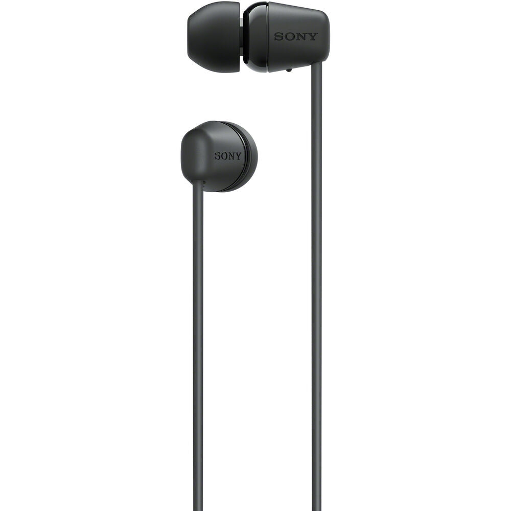 Sony WIC100/B Wireless In-Ear Headphones Black, Built-In Mic for Hands-Free Calls