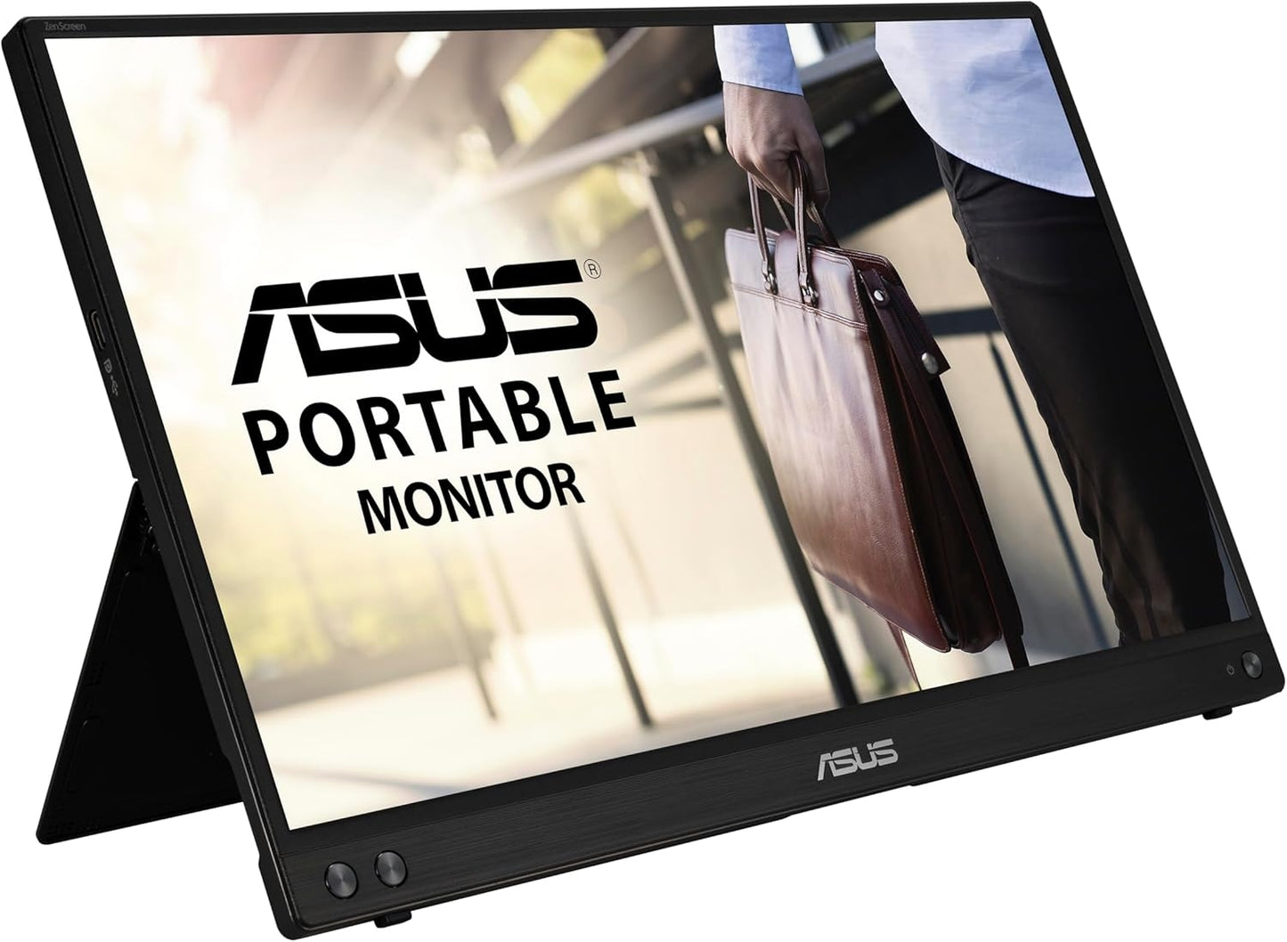 ASUS ZenScreen 15.6" 1080p 5ms 60Hz FHD Portable Monitor, IPS Panel, Ultra Thin, Kickstand Design MB16ACVR