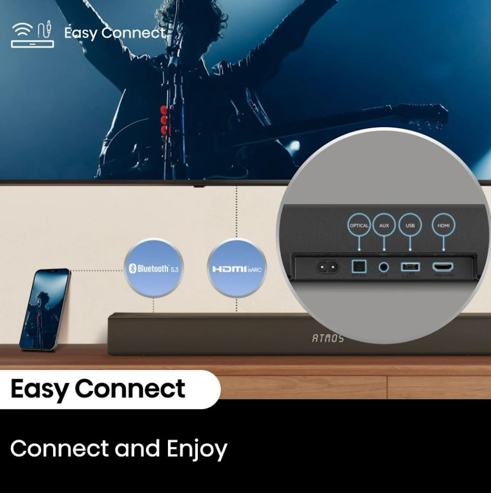 Hisense 3.1 Channel 380W Soundbar w/ Wireless Subwoofer & Dolby Atmos R632