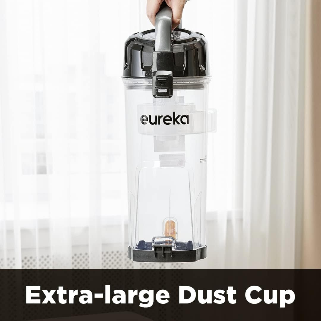 EUREKA PowerSpeed Lightweight Powerful Upright Vacuum Cleaner for Carpet and Hard Floor, Pet Turbo, Black/Yellow NEU181D