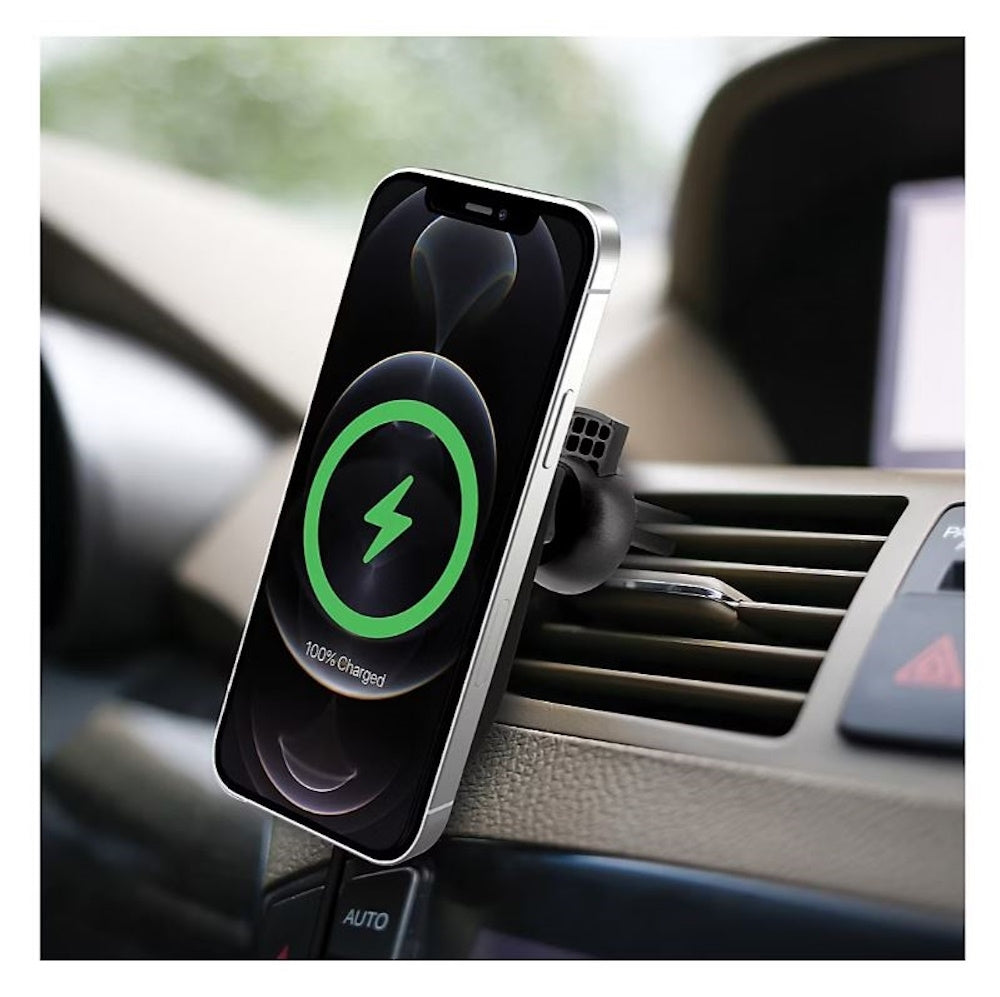 iHome 5-in-1 Magnetic Wireless Charging Car Mount Kit - Black 2IHCM2264B0L2