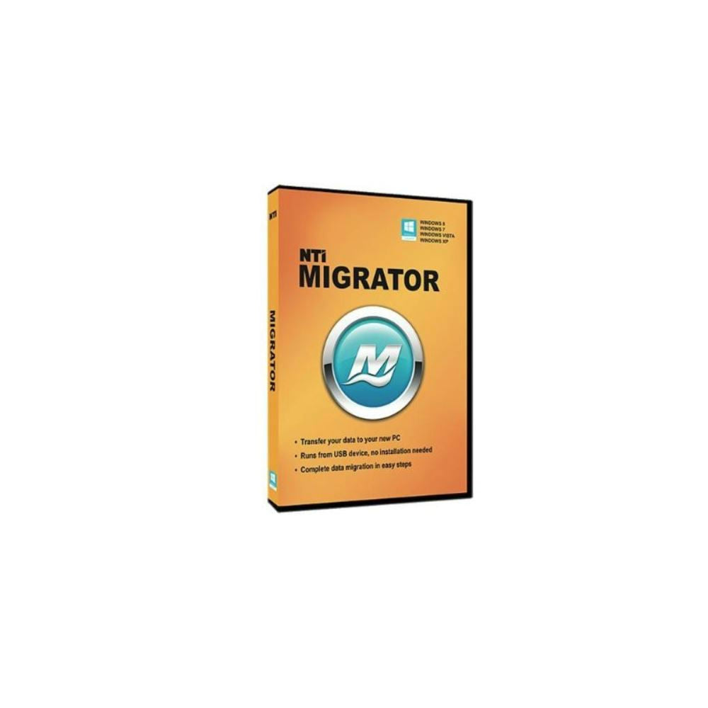 NTI Migrator, Data Migration for Windows 8, 7, Vista, and XP - 6110-DVD