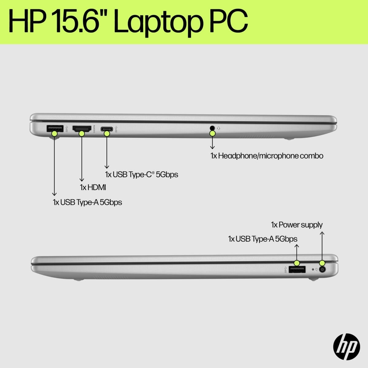 HP 15-fd0056nr 15.6" Touchscreen i3-1315U 8GB/256GB Laptop Win11H 7H3A2UA#ABA