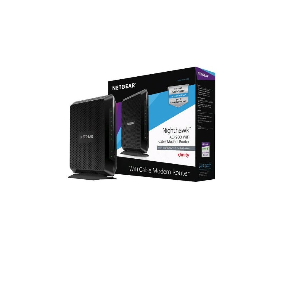 Netgear AC1900 Nighthawk Dual-Band Cable Modem Router C7000-100NAS