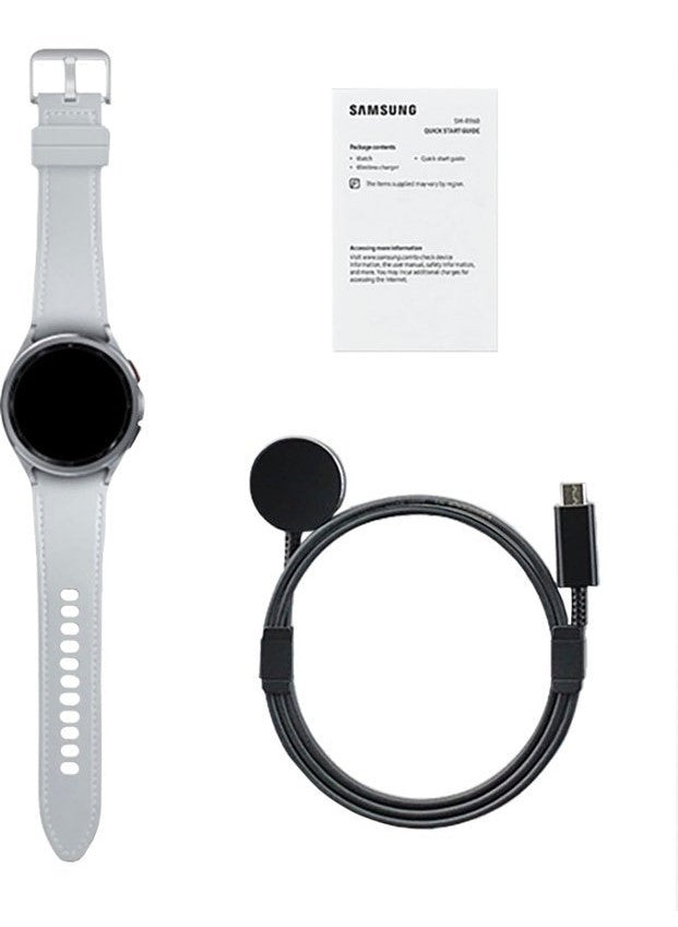Samsung Galaxy Watch6 Classic Stainless Steel Smartwatch 43mm LTE Silver SM-R955UZSAXAA