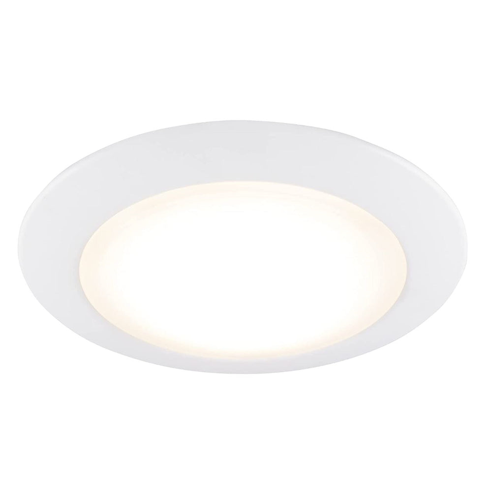 Sunset Lighting F8626-30-4K LED Disk Light, Aluminum Plastic Dimmable White Finish