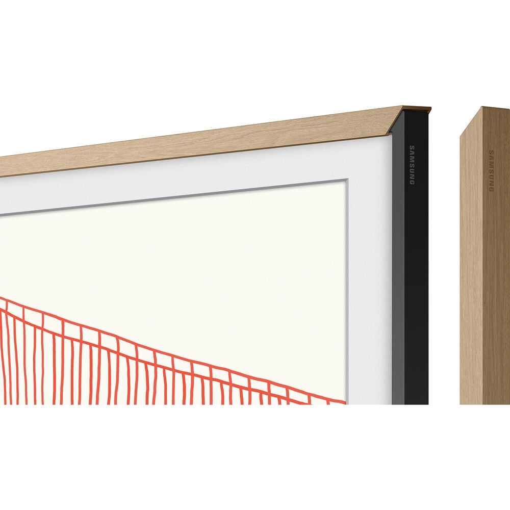 Samsung Customizable Bezel for the 2021 75" The Frame TV Modern Teak VG-SCFA75TKBZA