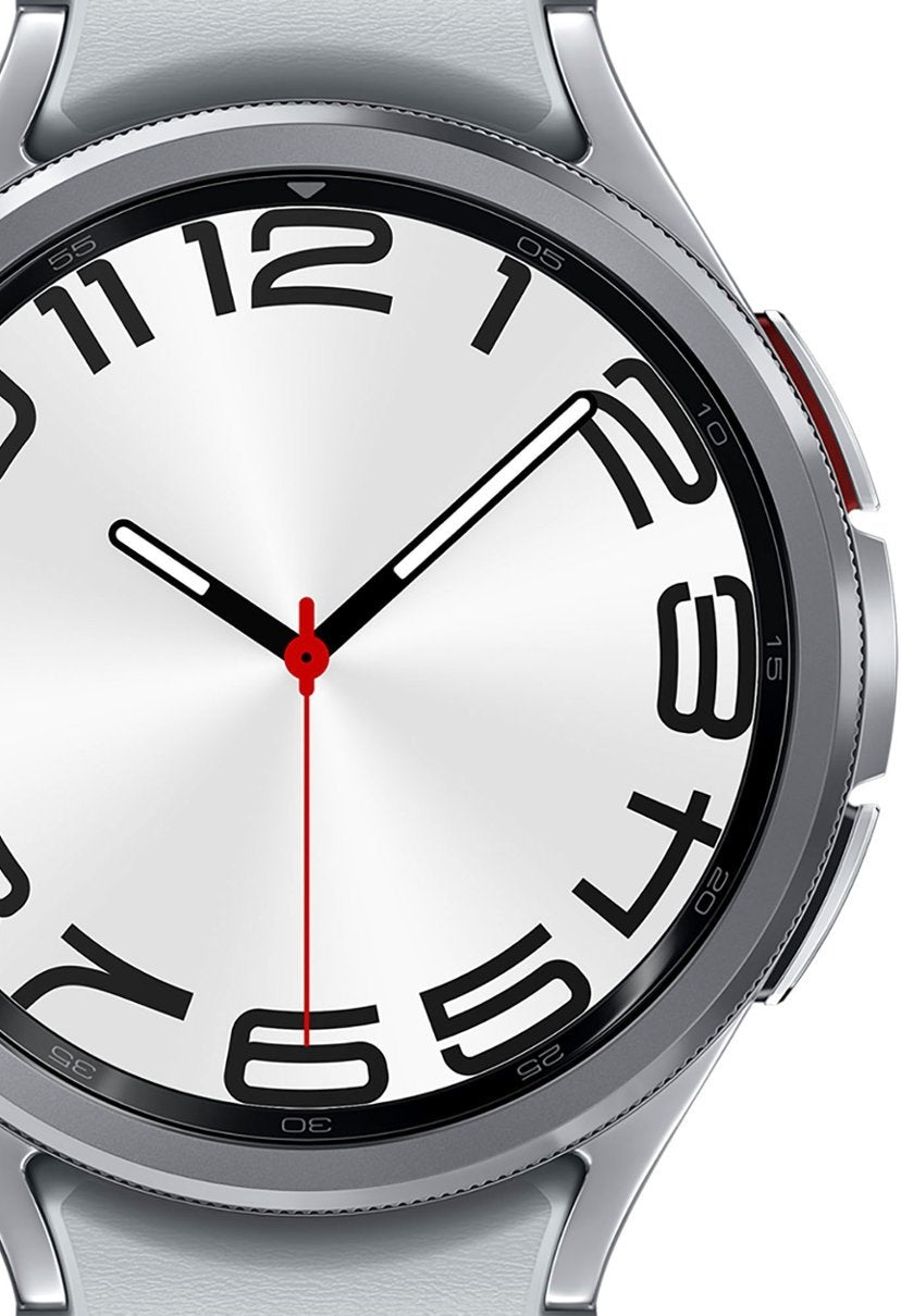 Samsung Galaxy Watch6 Classic Stainless Steel Smartwatch 43mm LTE Silver SM-R955UZSAXAA