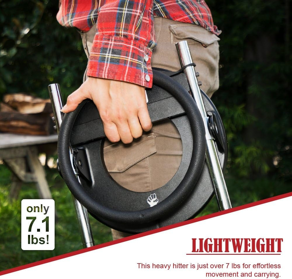 Effortless Mighty Hand Kindling Splitter - 7 lb Log Splitter with Splitting Wedge and Easy Assembly MH-1