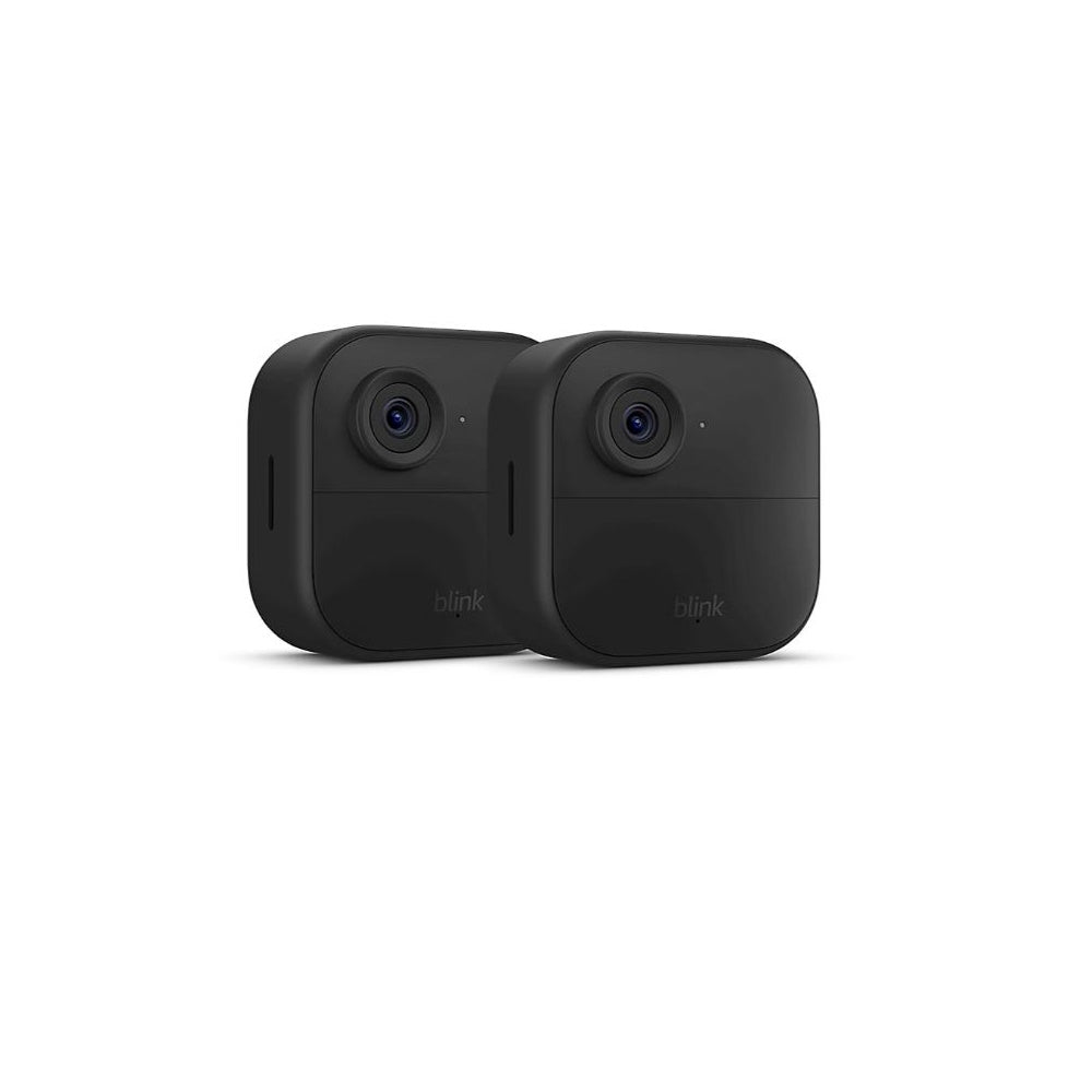 Blink 2pk Outdoor Camera with Mini 2 Camera, Weather Resistant 13' Power Adapter