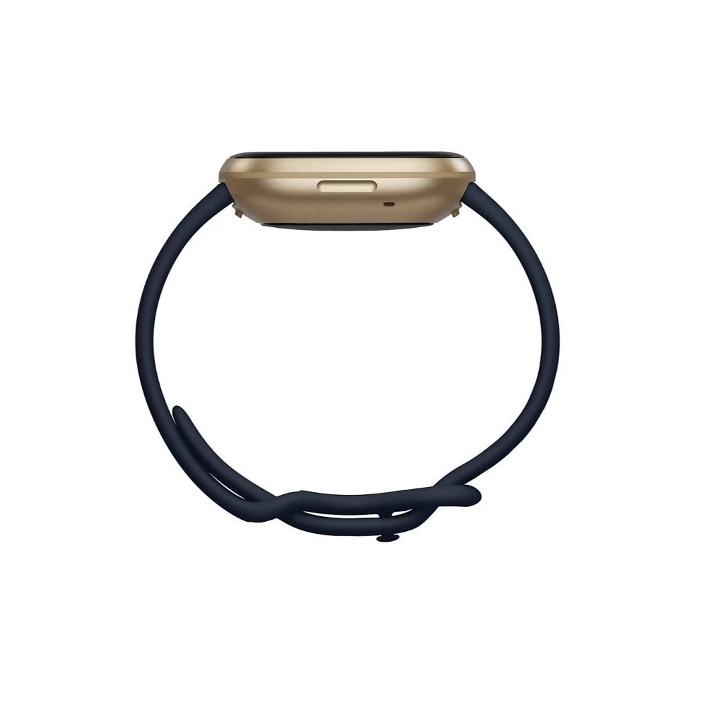 Fitbit Versa 3 Smartwatch Bundle with Small and Large Bands and Bonus Large Accessory Band - Midnight FB511GLNVS