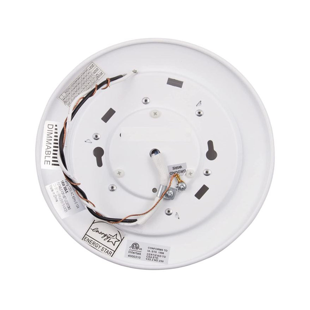 Sunset Lighting F8626-30-4K LED Disk Light, Aluminum Plastic Dimmable White Finish