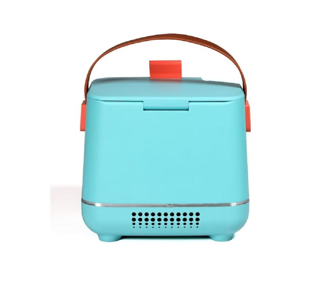 Frigidaire 6-Can Retro Top-Opening Portable Beverage Mini Fridge/Cooler EFMIS308-BLUE Certified Refurbished