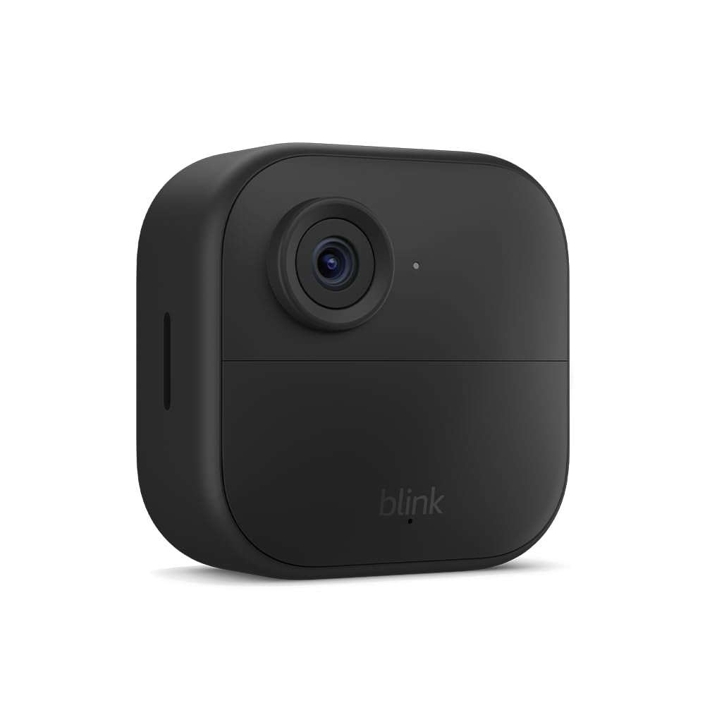 Blink Outdoor 4 1-Camera Wireless 1080p Security System with Up to Two-year Battery Life B0B1N5HW22 Black