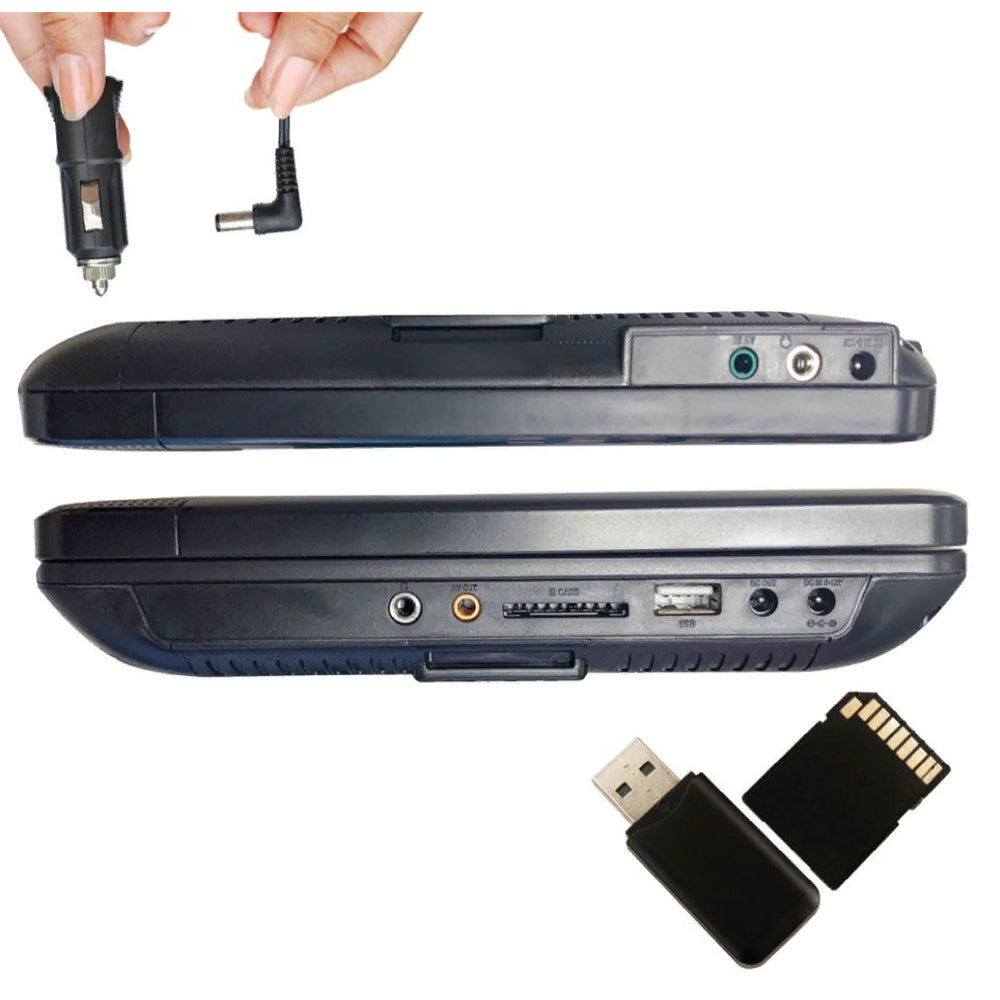 Sylvania 10.1" Dual Screen Portable DVD, VCD, CD Player, SD card slot SDVD1082