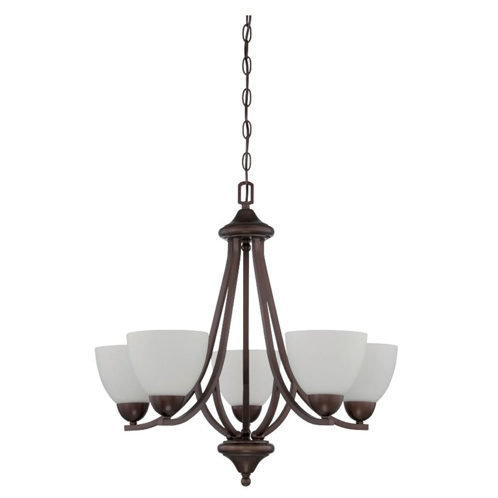 Sunset 5-Light Preston Ceiling Chandelier 100W Provincial Bronze - F16085-64