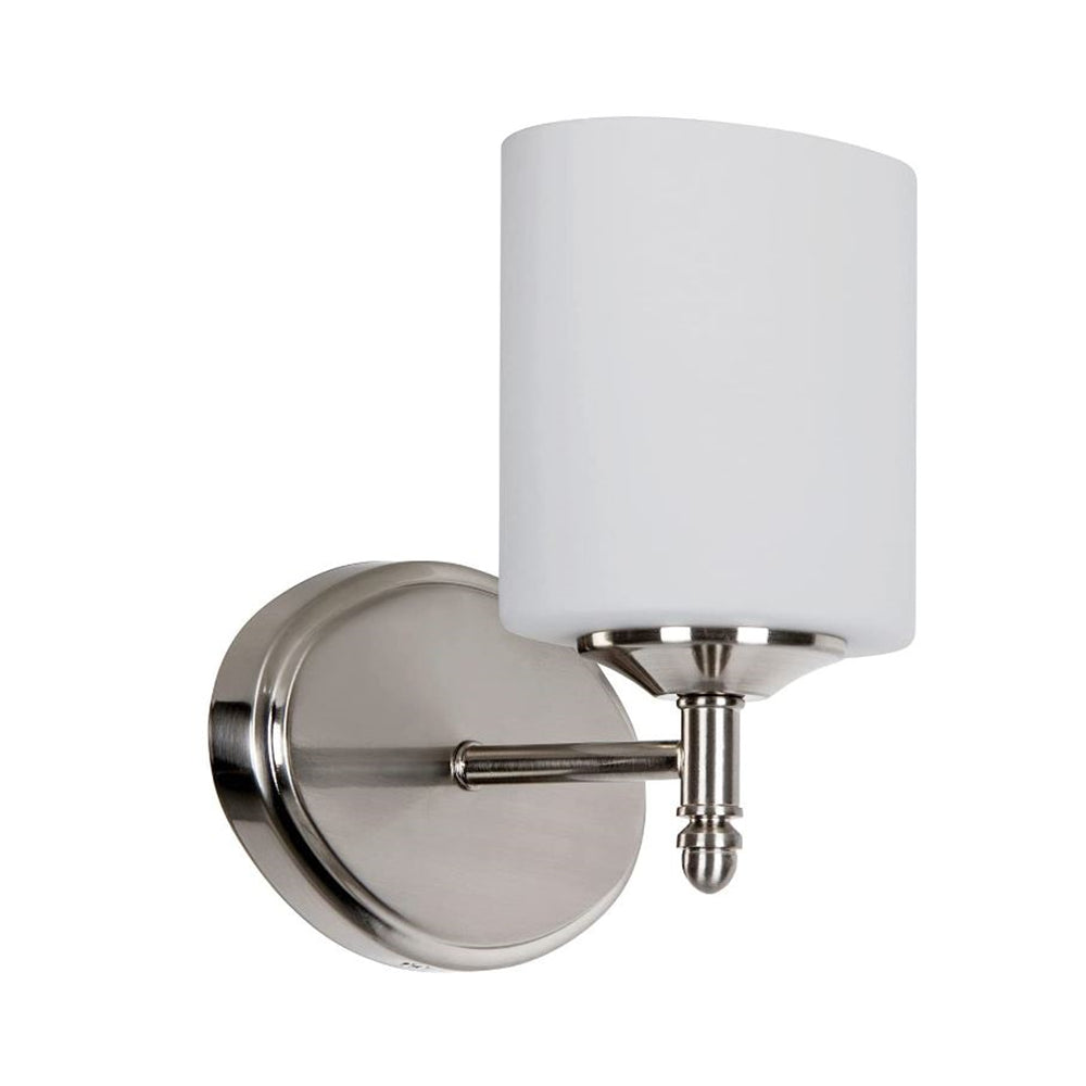 Sunset Lighting 1-Light Vanity 100W Bright Satin Nickel - F11001-80