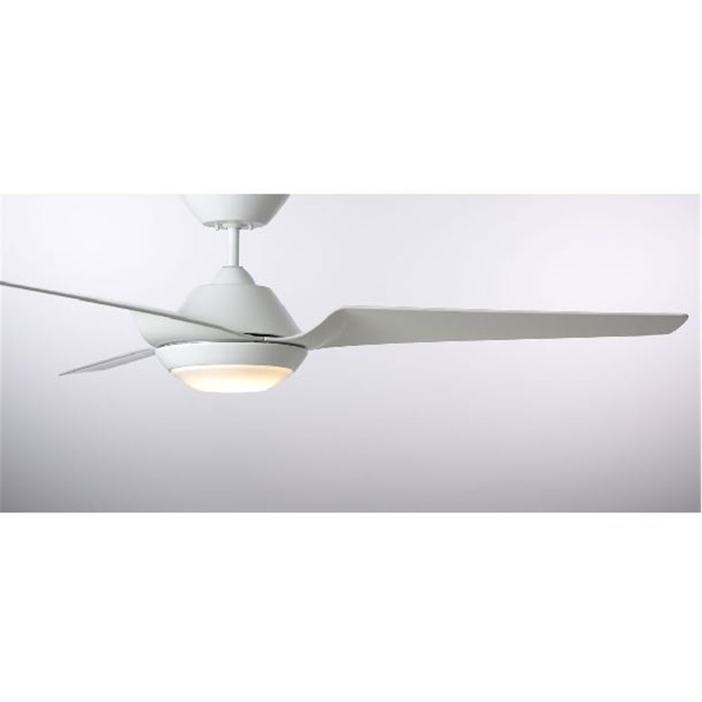 Luminance Exo Kathy Ireland Home Sweep Eco 60" Ceiling Fan Light Kit Satin White CF275SW