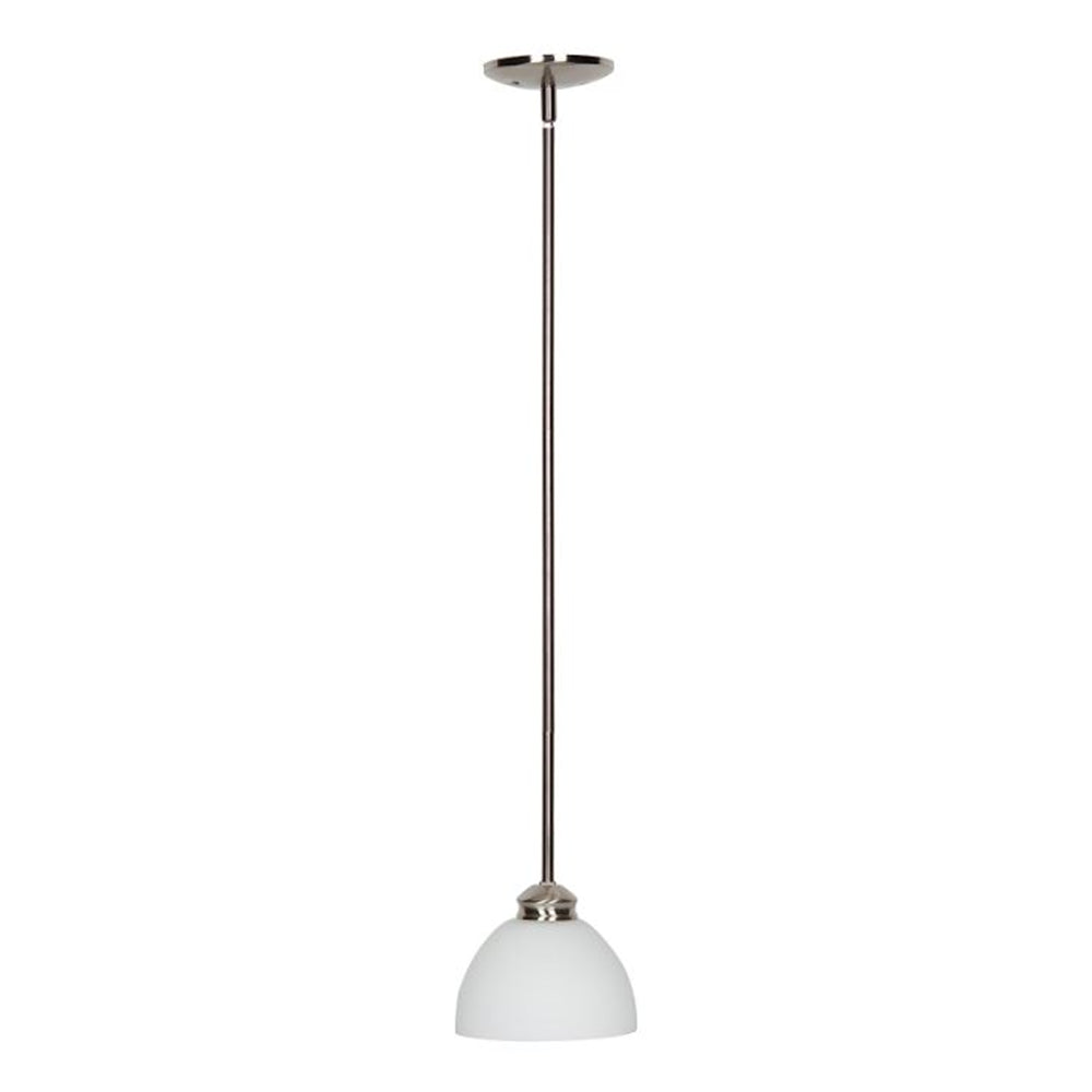 Luminance Sunset One Mini Pendant Ceiling Light-Dimmable-Bright Satin Nickel F1085-80