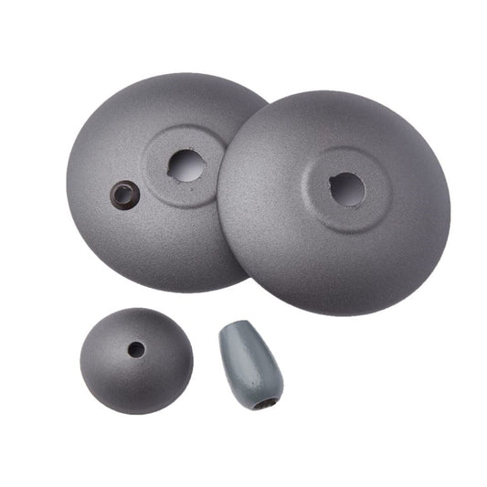 Emerson Kathy Ireland Home Steel Bowl Cap for Ceiling Fan Light Fixtures, Graphite Finish, Finial Pack FN300GRT