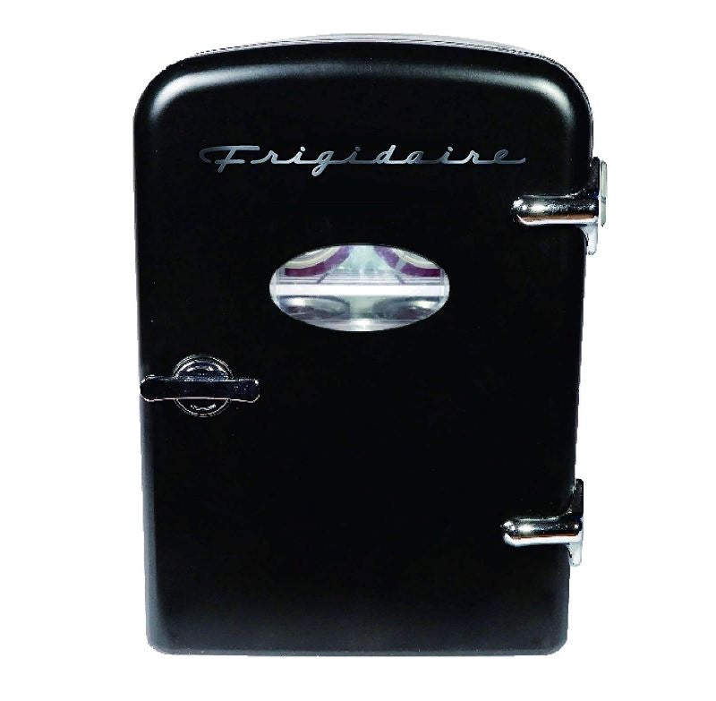 Frigidaire Retro Mini Portable Personal Fridge/Cooler 6-Can EFMIS129-BLACK