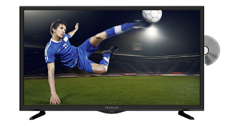 Proscan 32" 720p 60Hz LED TV-DVD Combo, 400 brightness, VESA: 200mm x 200mm - PLDV321300