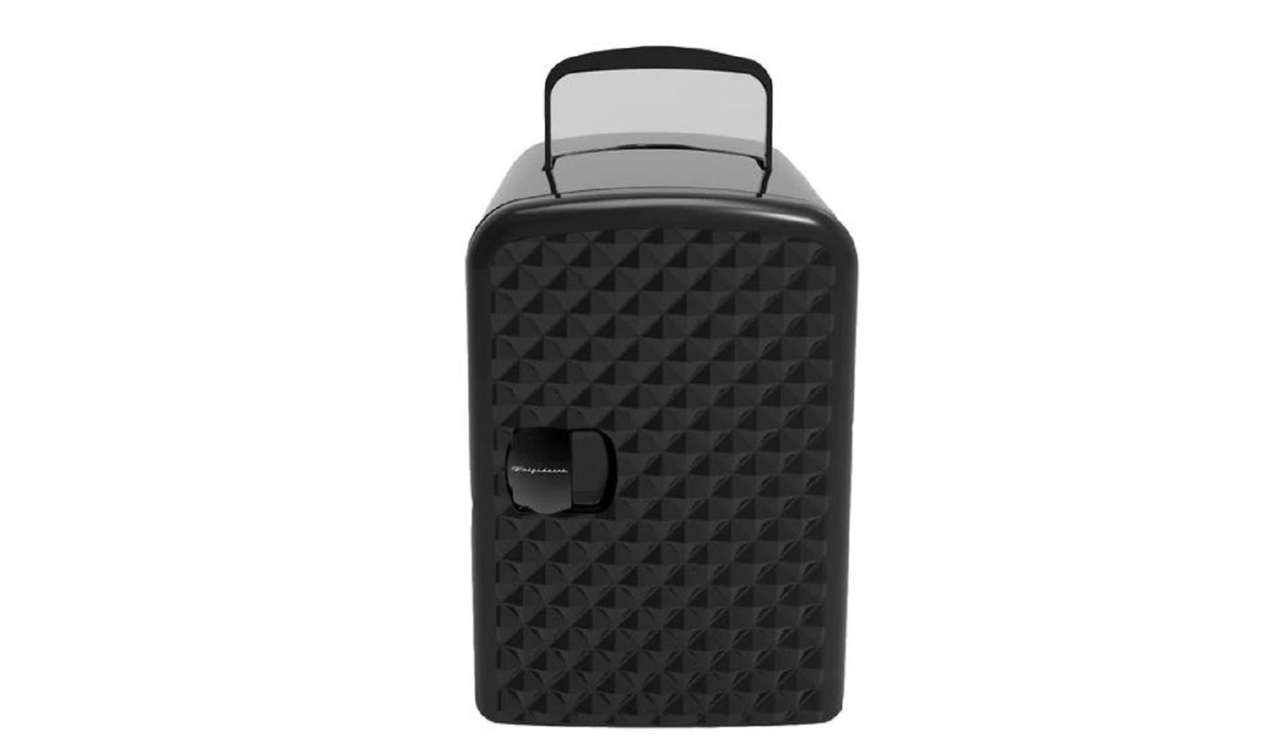 Frigidaire 9-Can Mini Retro Beverage Fridge Diamond Door EFMIS222-Black