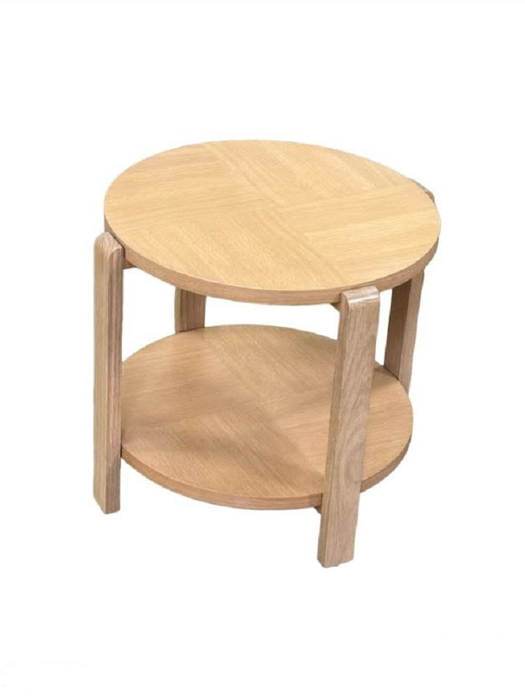 Interior Define Devon Side Table Natural Oak DEV.TBL.SIDE.NAT-OAK - 22"diam. x 19.25"h.