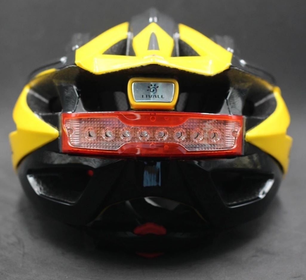 Livall BH100 Bling Biking Cycling Smart Helmet with Volume Control LED Turn Signals, Yellow, Large BH100-15008