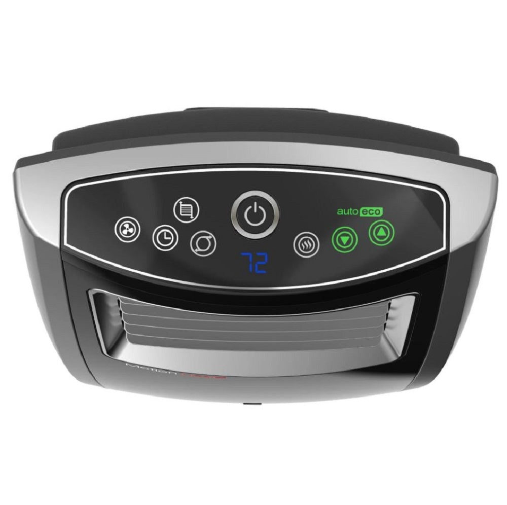 Lasko Oscillating 22.5" 1500W Motion Heat Plus Ceramic Room Heater with Remote - Black/Silver CC23185