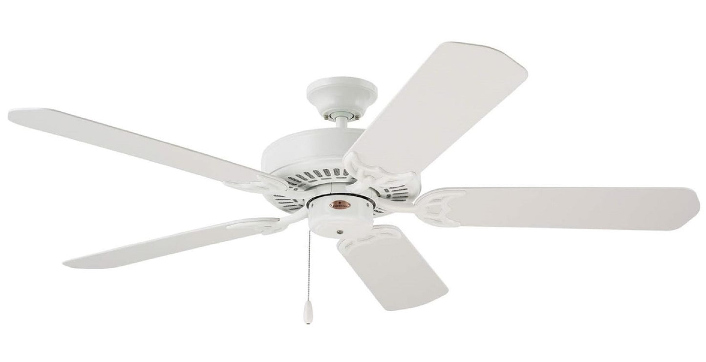 kathy ireland HOME by Luminance Summer Night 52-in Appliance White Indoor/Outdoor Ceiling Fan 5-Blade CF652WW