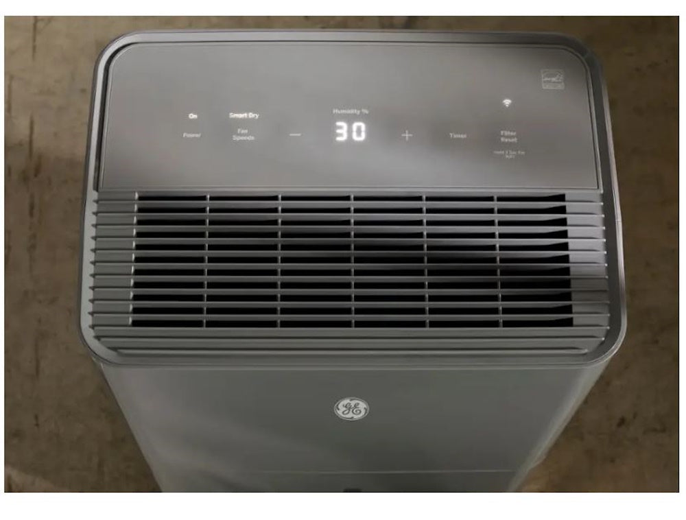 GE - 50-Pint Energy Star Portable Dehumidifier with Smart Dry - Grey ADYR50LCG1