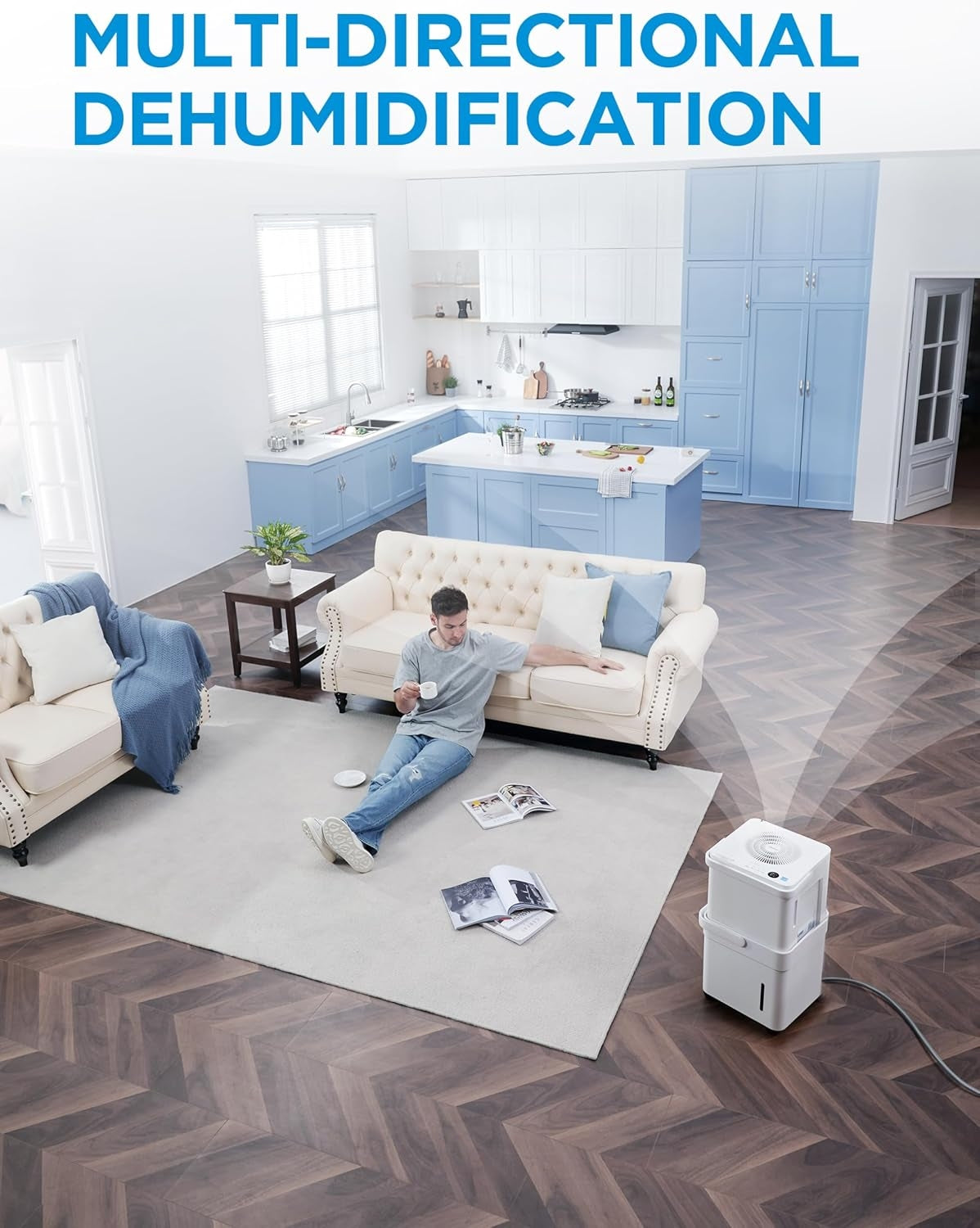 Midea Cube 3.17-Gallon 20 -Pint 2 -Speed 1500 Sq. Ft Dehumidifier Wi-Fi Connected ENERGY STAR Certified White MAD20S1QWT