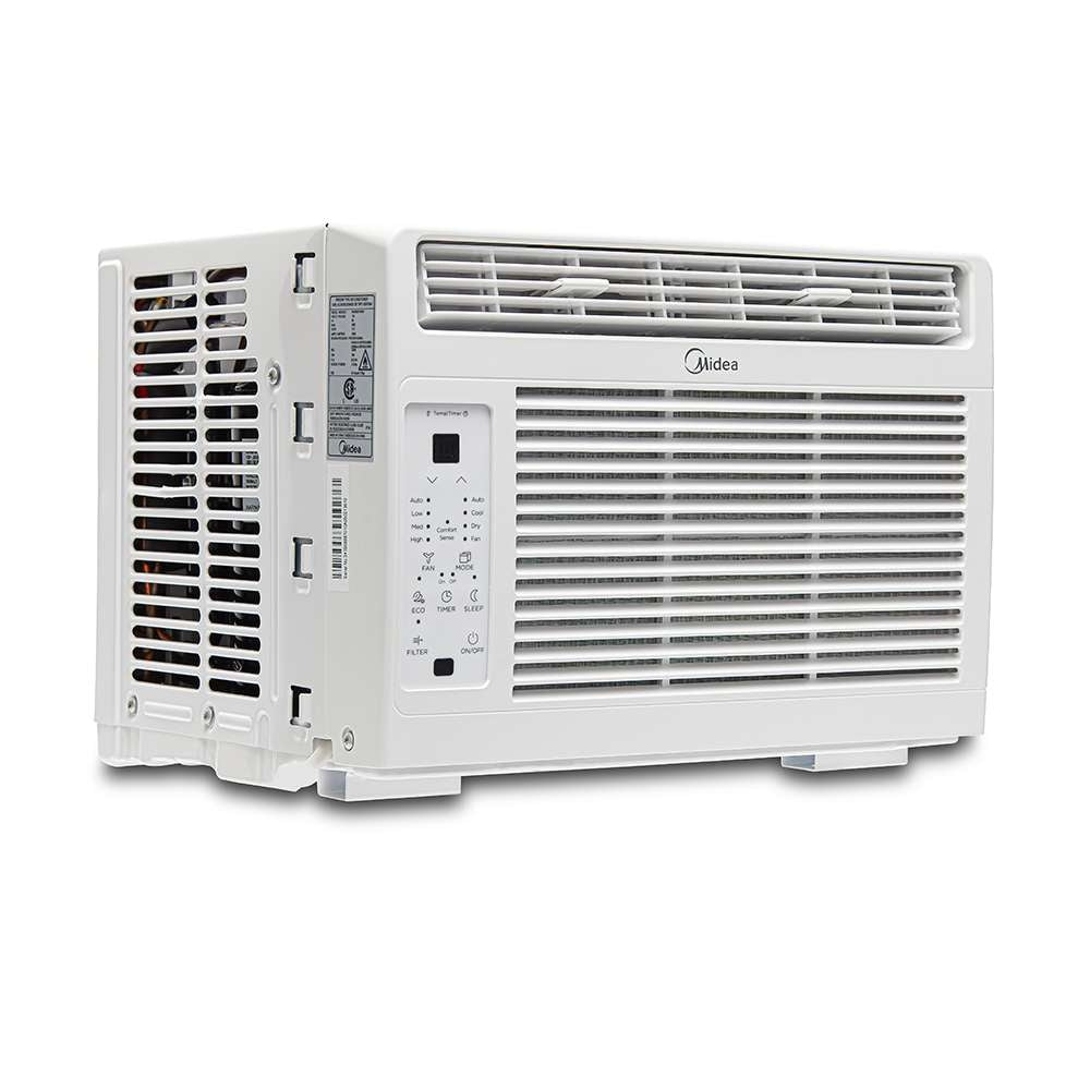 Midea 5,000 BTU DOE Window Air Conditioner with ComfortSense Remote, for spaces up to 150 sq. ft. MAW05R1WWT