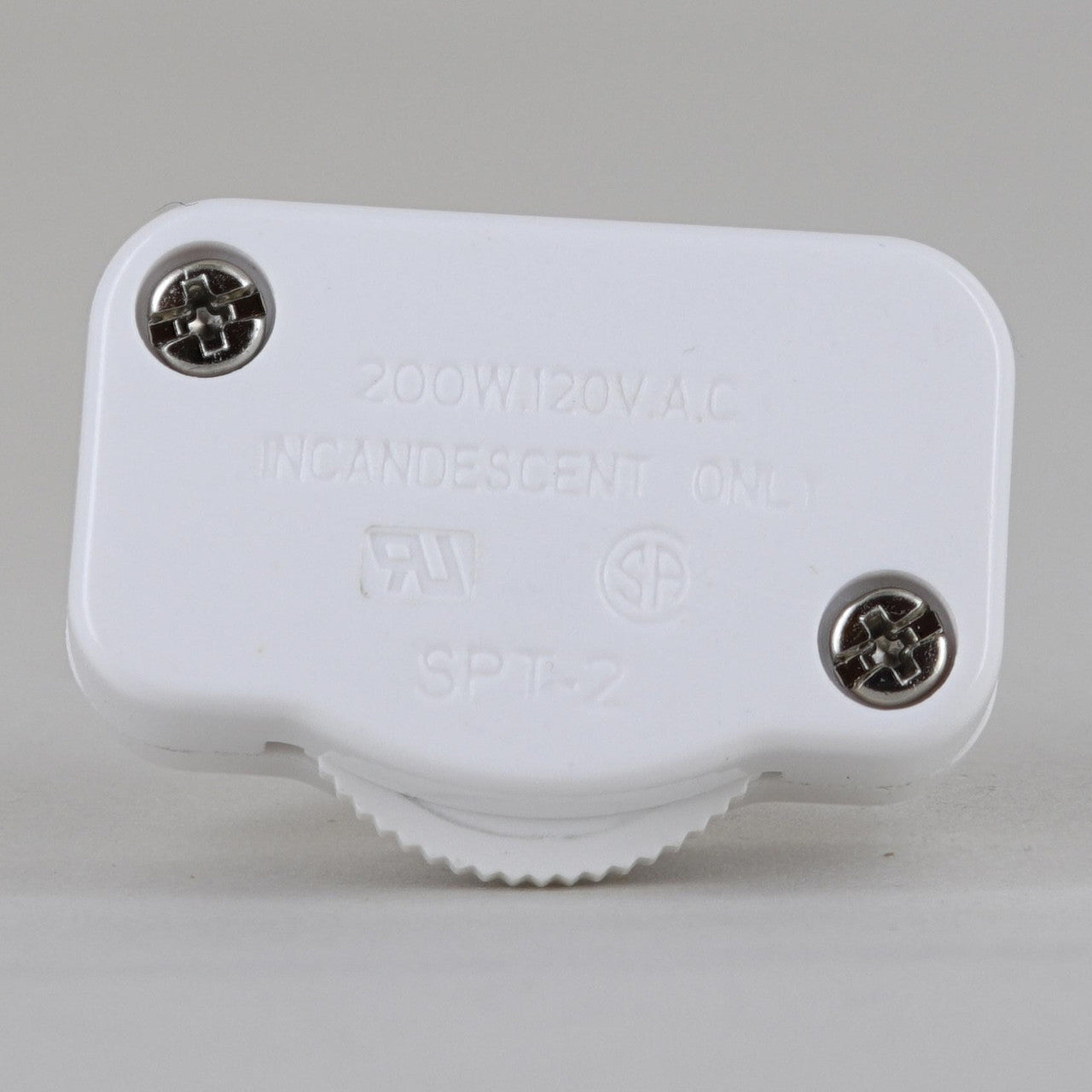 Luminance Hi-Low In Line Switch In White 200 Watts 120V SPT-2 Model D178 10-pack