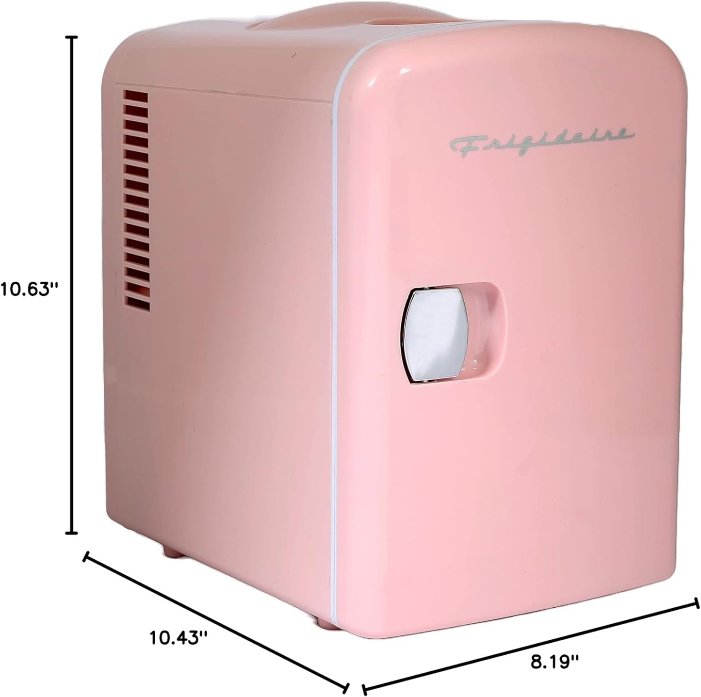 Frigidaire EFMIS129-B-PINK 4 L or 6-cans Retro Mini Portable Fridge/Cooler Pink