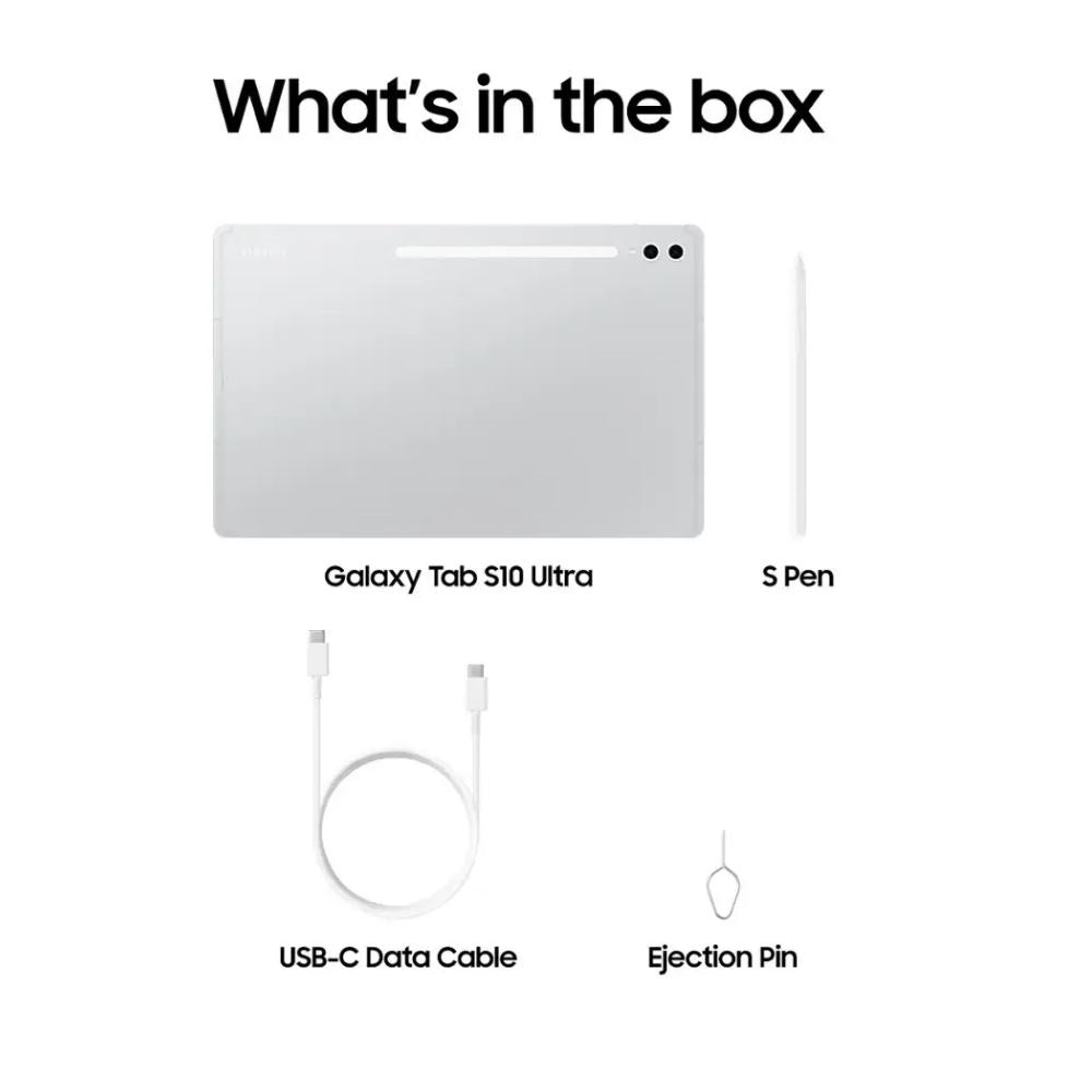 Samsung Galaxy Tab S10 Ultra 14.6" 512GB Wi-Fi with S-Pen Platinum Silver SM-X920NZSEXAR
