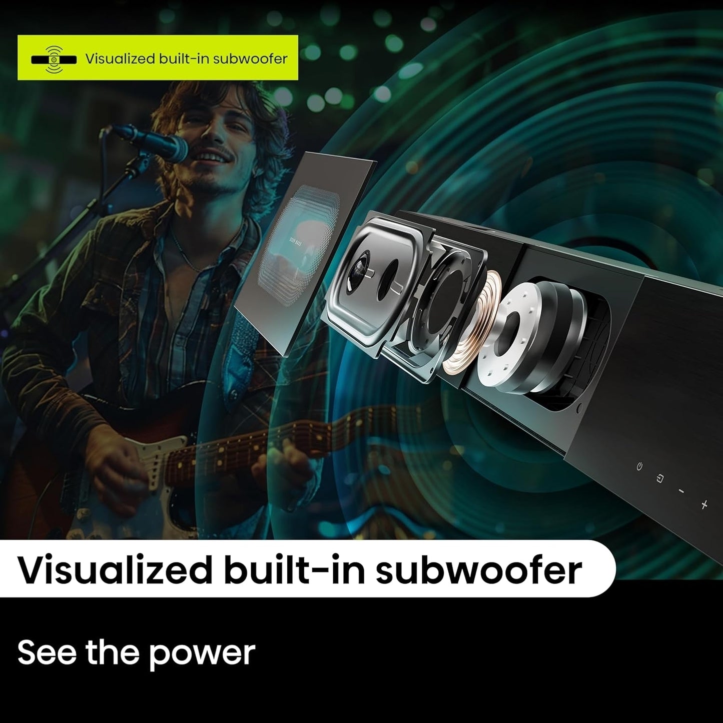 Hisense A620 2.1 Channel 240W Soundbar with Built-in Subwoofer Black