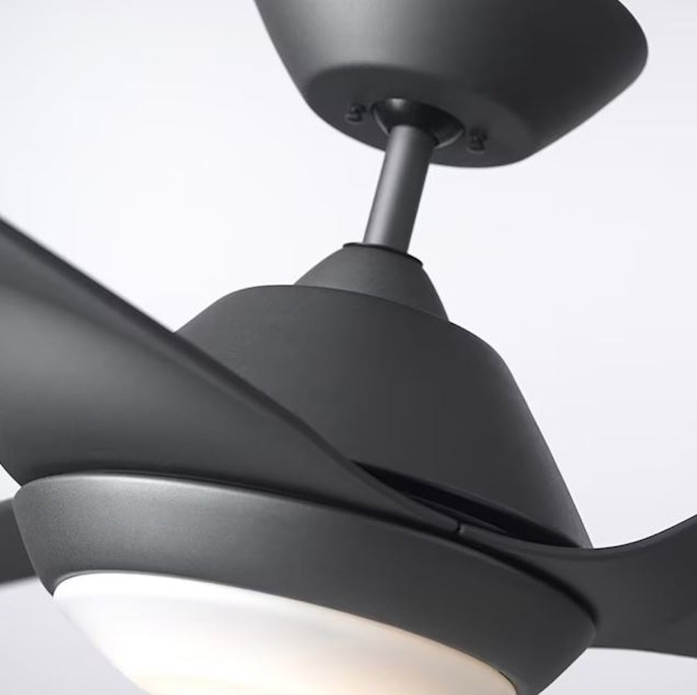 kathy ireland HOME by Luminance Sweep Eco 60-in Graphite Indoor Ceiling Fan with Light Kit and Remote 3-Blade CF279GRT