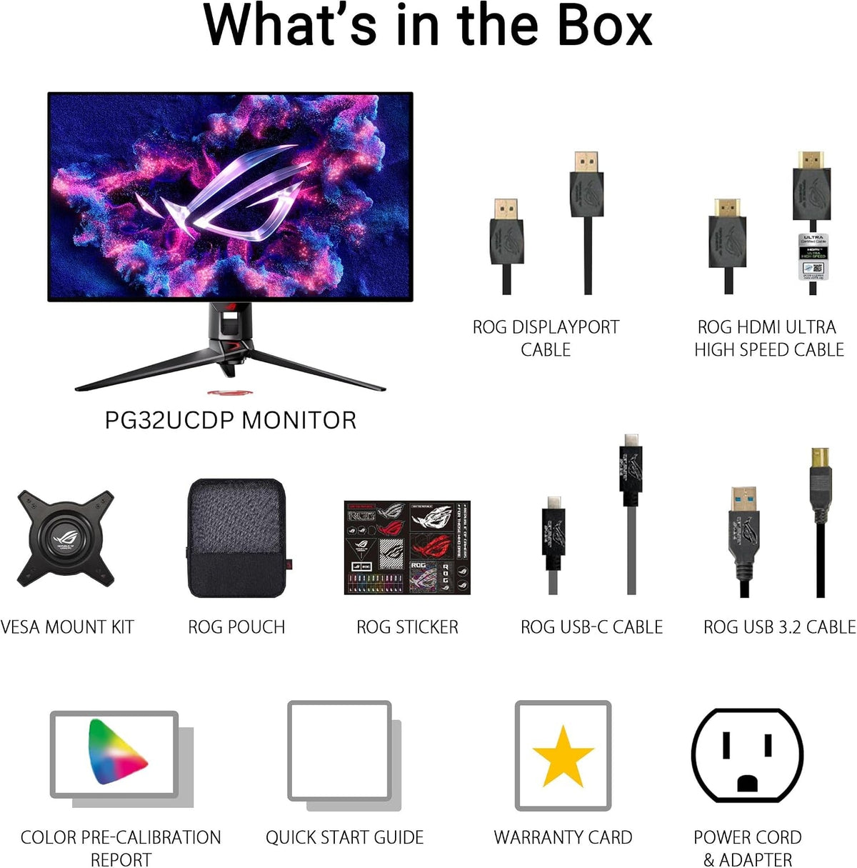 ASUS - ROG Swift 32" Dual Mode 4K 240Hz OLED 0.03ms Gaming Monitor with FreeSync and HDR PG32UCDP