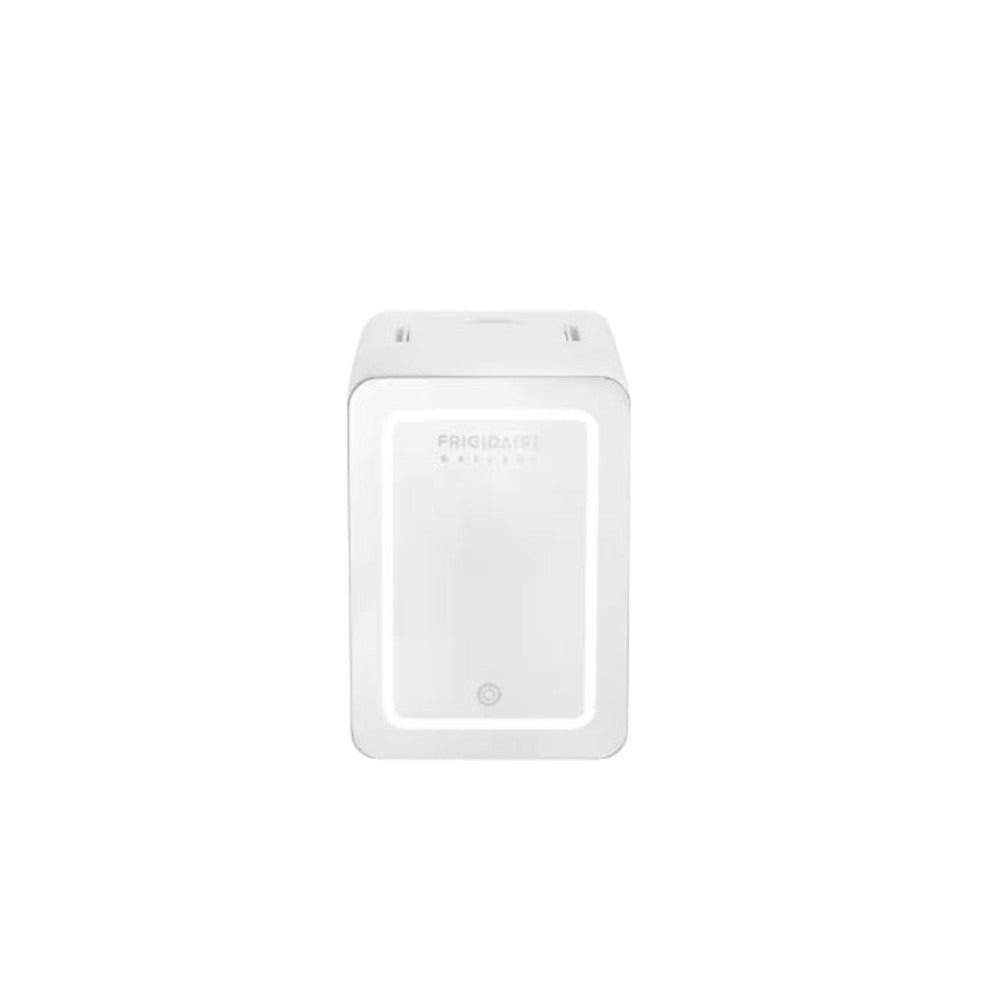 Frigidaire 12 in. 1 cu. ft. 9-Can or 6-liters Beauty Light Up Mini Refrigerator White EFMIS209-WHITE
