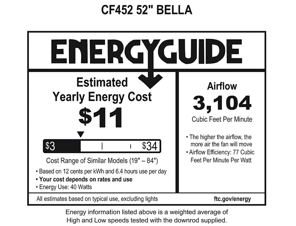 Emerson Kathy Ireland Home Bella 52" Ceiling Fan Reversible Blades CF452BS