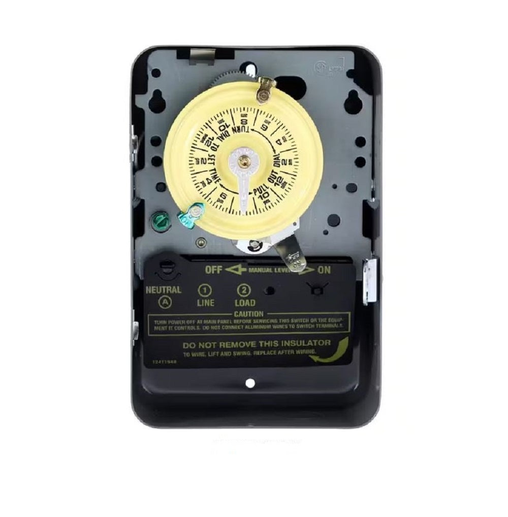 Intermatic T101 40 Amp 125V SPST 24-Hour Mechanical Time Switch with Indoor Enclosure