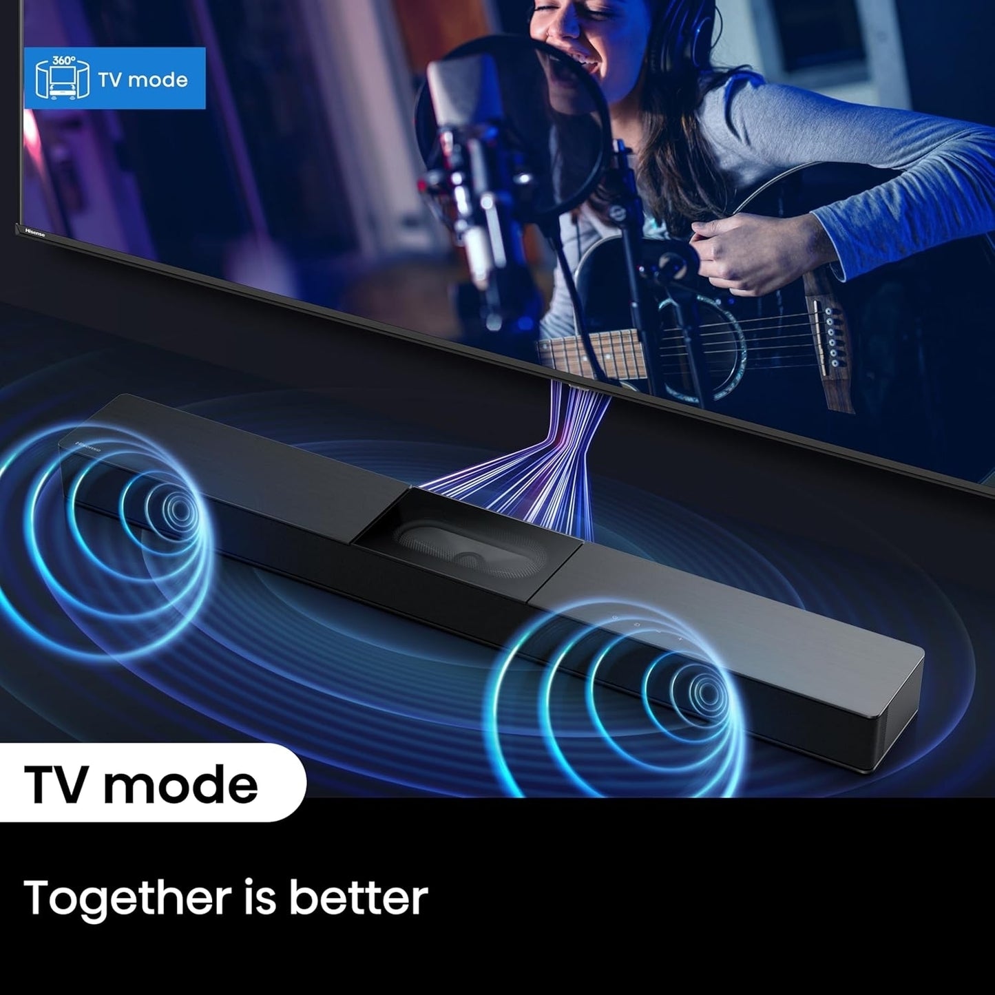 Hisense A620 2.1 Channel 240W Soundbar with Built-in Subwoofer Black