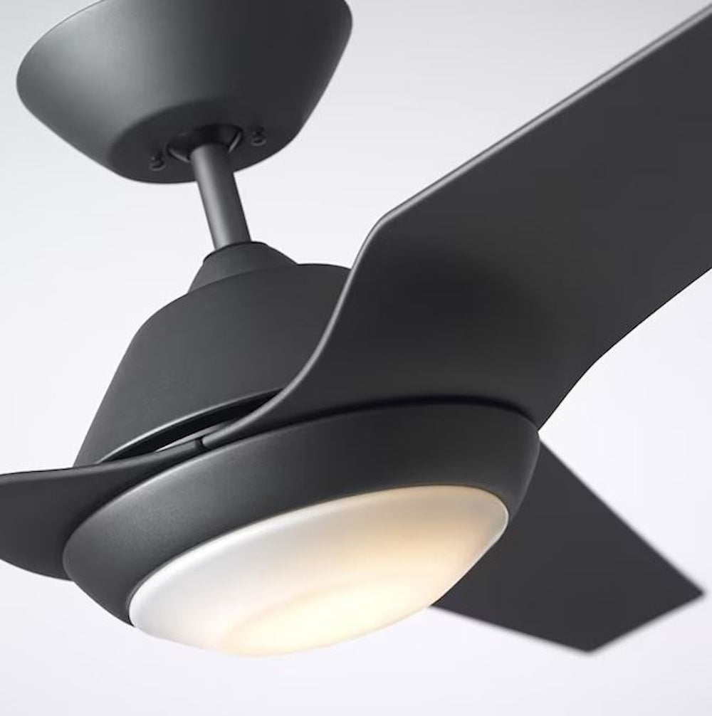 kathy ireland HOME by Luminance Sweep Eco 60-in Graphite Indoor Ceiling Fan with Light Kit and Remote 3-Blade CF279GRT